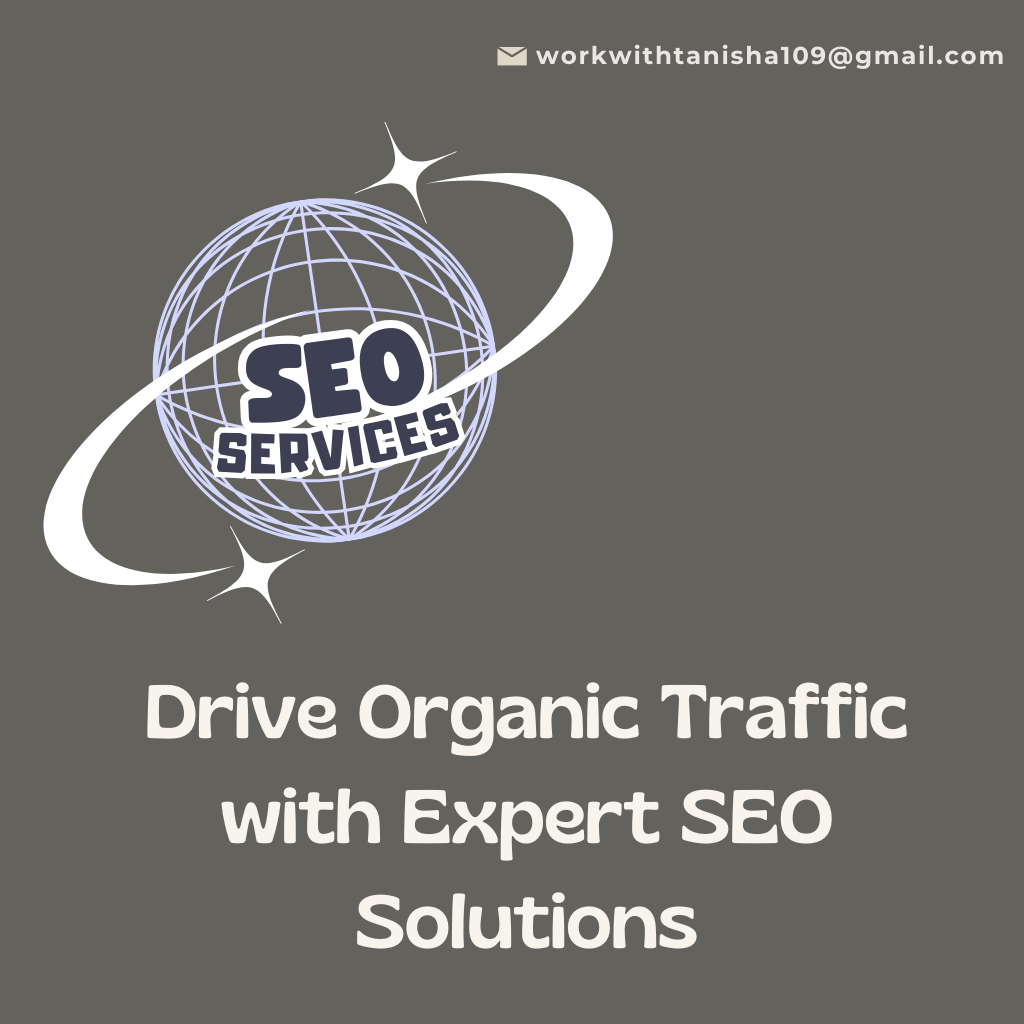 This image illustrates that we offer you search engine optimization services to drive organic traffic with our expert seo solutions.